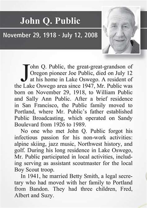 His obituary proves that john e. Obituary Examples and Sample Obituaries | 𝐔𝐩 𝐭𝐨 3𝟎% 𝐎𝐅𝐅