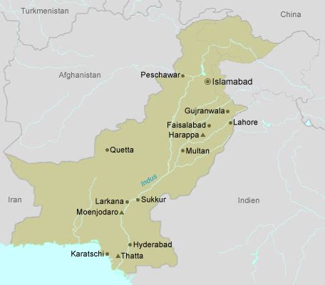 Search and share any place. Pakistan: Landkarte