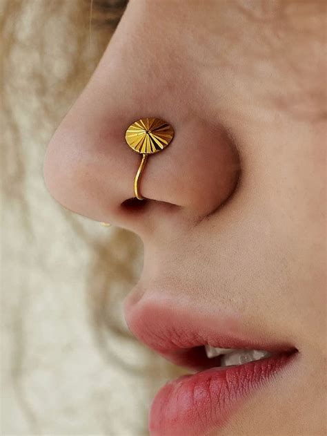Gold Plated Silver Classic Nose Ring Nose Jewelry Gold Plated Silver