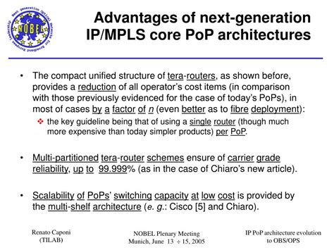 Ppt Ip Pop Architecture Evolution Next Generation Routers And Their