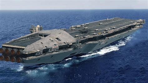 Us Is Testing Its New Gigantic 13 Billions Aircraft Carrier Youtube