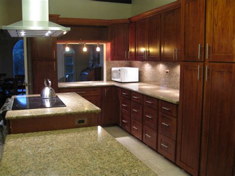 Custom modern mahogany kitchen cabinets by natural mystic. Luxurious Cherry