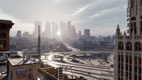 Unreal Engine 5 The City Video Provides New Gorgeous Look At The Matrix Awakens Demo