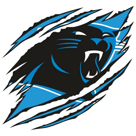 Ripped Carolina Panthers Logo Svg Carolina Panthers Logo Svg Ripped