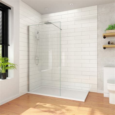 elegant 1000x2000mm walk in shower screen frameless fixed panel 8mm toughened glass buy shower