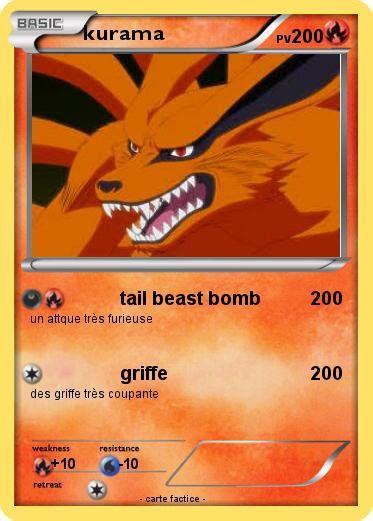 Pokémon Kurama 121 121 Tail Beast Bomb Ma Carte Pokémon