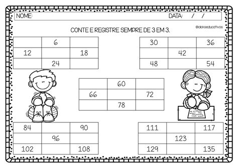 Atividade De Sequência Numérica Ano ENSINO