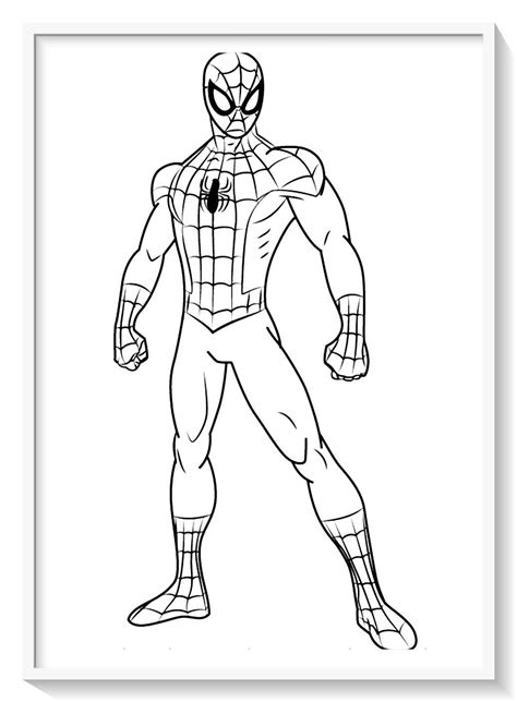 Los M S Lindos Dibujos De Spiderman Hombre Ara A Para Colorear Y Pintar A Todo Spiderman