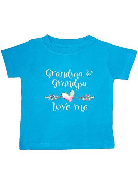 Grandma And Grandpa Love Me Heart Grandchild Baby T Shirt Walmart