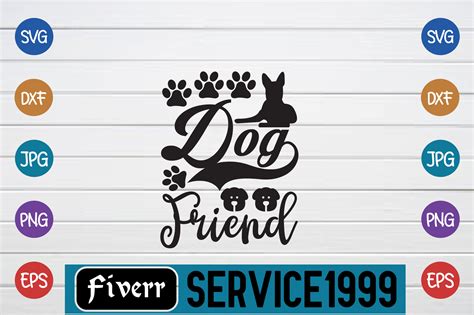 Dog Friend Graphic By Fiverrservice1999 · Creative Fabrica