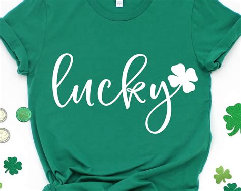 St Patricks Svg Lucky Svg Green Shamrock Kids St Patricks Etsy