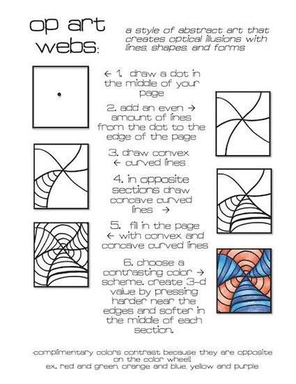 Optical Illusions Op Art Lessons Art Handouts Art Worksheets