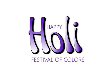 Happy Holi Festival Of Colors Vector Logotypes Holi Lettering Holi