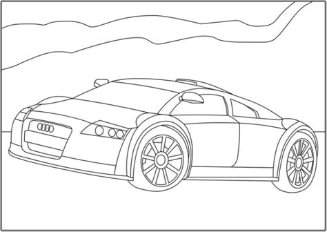 Auto Kleurplaat Audi Tt Malvorlagen Zum Ausdrucken Ausmalbilder Audi