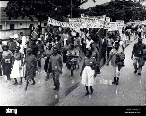 Apr 04 1964 South Africans Demonstrate Against Apartheid In Dar
