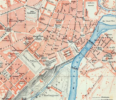 1894 German Vintage Map Of Kassel Germany Vintage City Map Etsy Canada