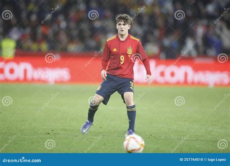 Pablo Mart N Gavi Midfielder Of Spain In Action During A Friendly