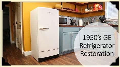 TNT 121 1940 1950 S Vintage GE Refrigerator Fridge Restoration
