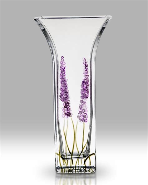 Lavender 225cm Flared Vase Nobile Glass And Tware