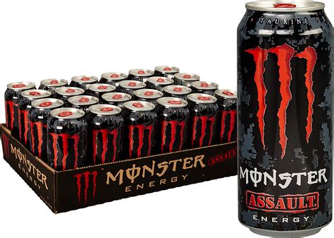 Monster Energy Assault, Energy Drink, 16 Ounce (Pack of 24) - Walmart ...