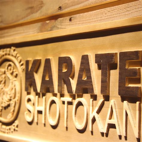 Shotokan Karate Wooden Sign Safespecial