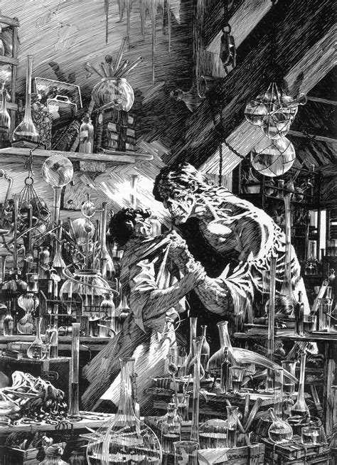 Frankenstein by Bernie Wrightson Arte de ilustración Arte fantasía Arte impresionista
