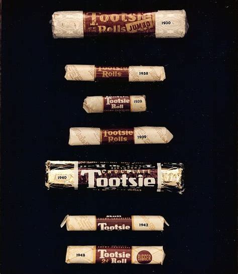 Tootsie Rolls Through The Years Retro Candy Vintage Packaging