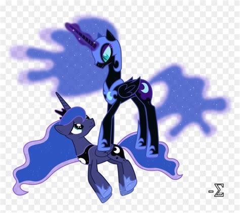 Nightmare Moon Defeats Princess Luna By 90sigma Luna Mlp Nightmare