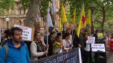 Kurdish Protesters Take To The Streets To Vent Concerns With US