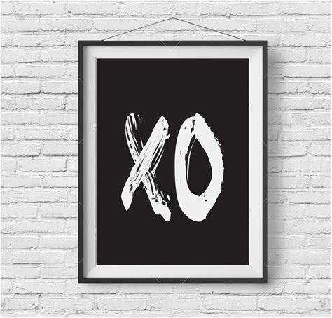 Xo Print Xo Poster Xo Wall Art Printable Art Scandinavian Etsy