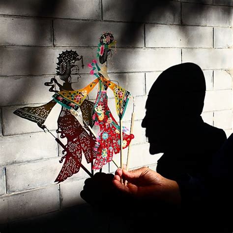 Shadow Puppet Performance Chinese Folk Art Chinese Culture Chinese