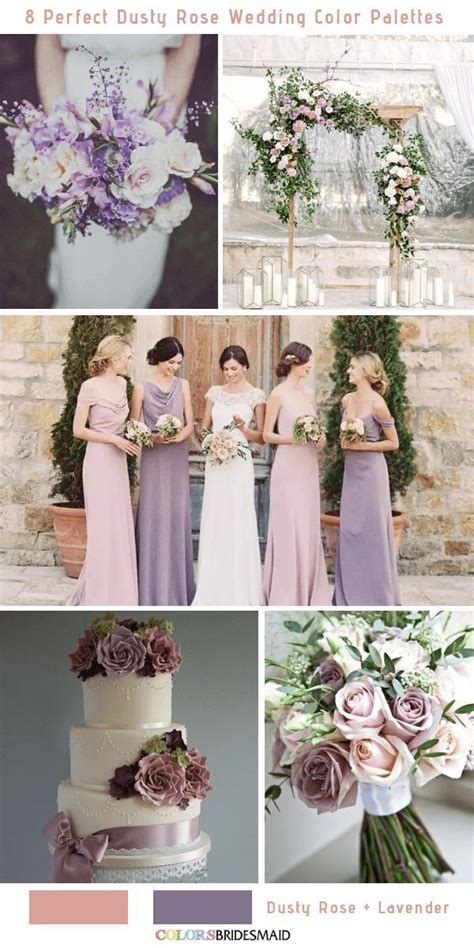 8 Perfect Dusty Rose Wedding Color Palettes For 2019 Dustyrosewedding