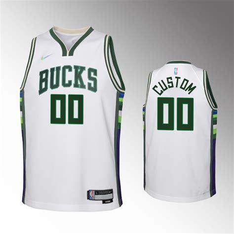 Shop Official Milwaukee Bucks Custom Jersey Nba 2021 22 City Edition