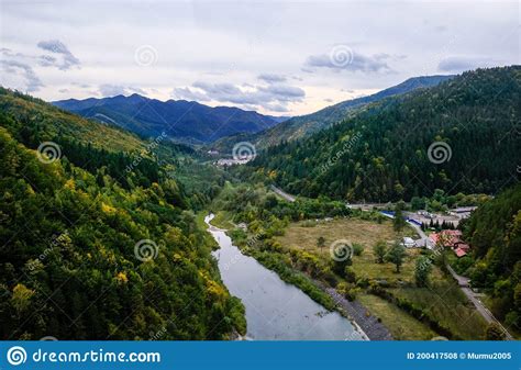 Nature Landscape At Romania Near Bikaz Gorge Stock Photo