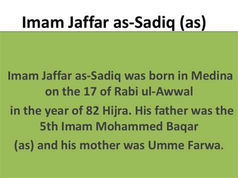 Imam Jafar Al Sadiq AS Golden And Wise Pearls Islam And Eating