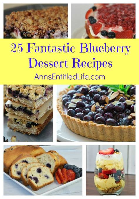 25 Fantastic Blueberry Dessert Recipes