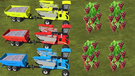 Grape Harvest Farming Simulator 22 On Fs19 Colorful Hobby Farm Youtube