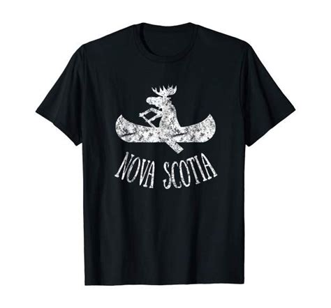 Nova Scotia Moose Shirt Moose Canoe T Shirt Clothing