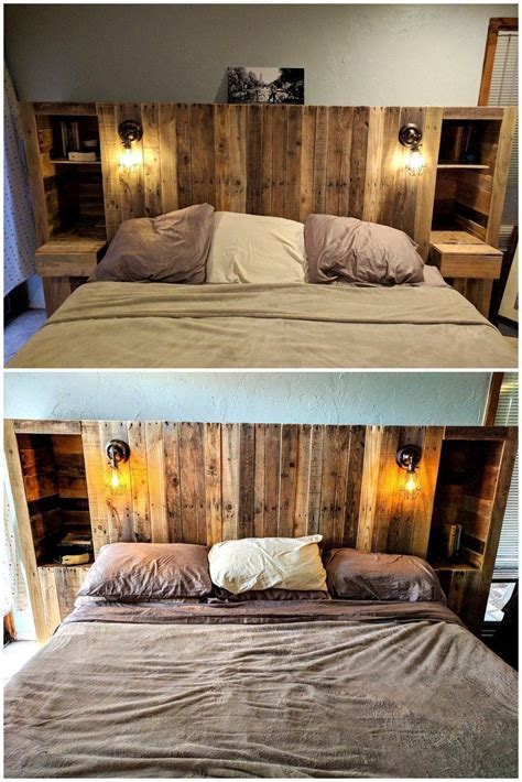 The headboard has been accustomed with a storage shelf to make you. Best Of Pallet Furniture Bedroom Headboard Head Boards diy ...