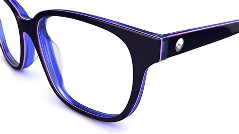 Roxy Womens Glasses Roxy 47 Purple Square Plastic Acetate Frame £130