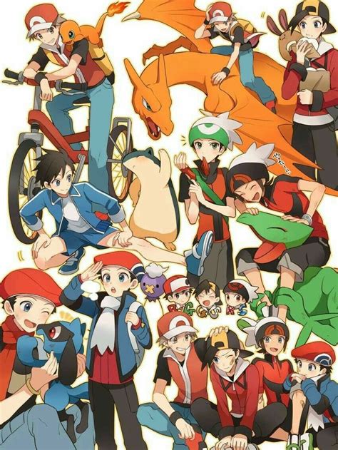 Males Protagonists Pokemon Pokemon Manga Pokemon Adventures Manga