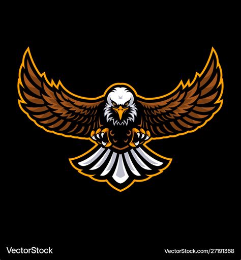 Eagle Mascot Logo Royalty Free Vector Image Vectorstock