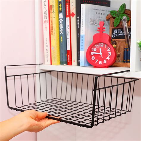 94×161×59inch Wire Under Shelf Storage Basket Kitchen Cupboard
