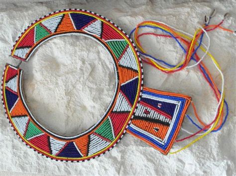 Masai Necklace Vintage Tribal Jewelry Handmade Indigenous Etsy
