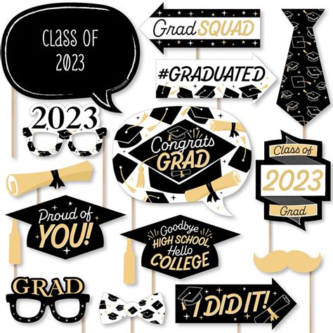 Big Dot Of Happiness Hello College 2023 Graduation Party Photo Booth