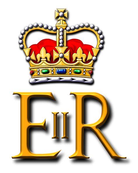 Royal Monogram Of Queen Elizabeth Ii Of Great Britain