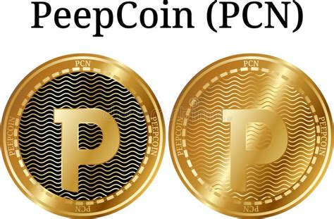 Prices denoted in btc, usd, eur, cny, rur, gbp. Vector PeepCoin (PCN) logo stock illustration ...