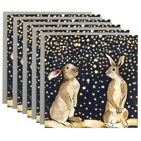 Snow Bunnies Christmas Cards Pack Of Five By Anna Wright