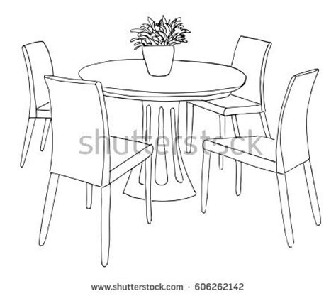 Kitchen Table Drawing At Explore Collection Of