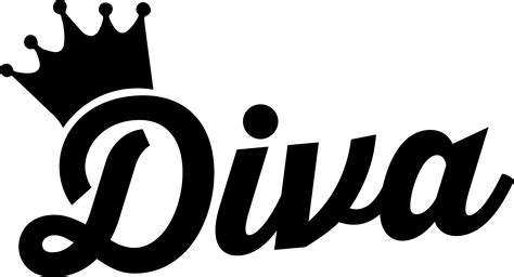 Downlowd Free Svg Diva Logo With Crown Svged